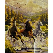 Yapışan Boncuk Mozaik Tablo 40 * 50 cm XQC87401