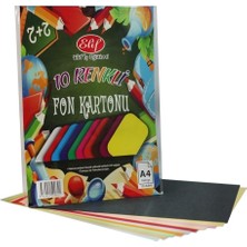 Renkli Fon Kartonu 10'lu 8693458981245