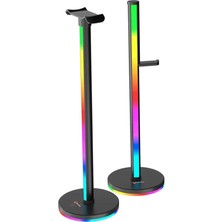 | BK200 | Siyah | Akıllı Aydınlatmalı Oyuncu Kulaklık Standı | USB Type-C Bağlantı