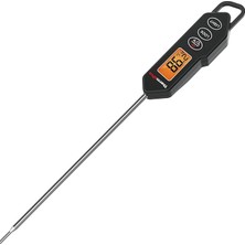 TP01HW Işıklı Ekranlı, 13.5cm Uzun Problu ve Mıknatıslı Dijital Gıda Termometresi (Siyah)