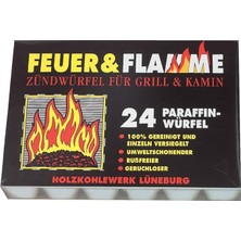 & Flamme Mangal Kömürü Tutuşturucu Tutuşturma Küpleri 24 Adet