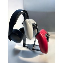 Monte Edilebilen Masaüstü Metal Siyah Gaming Ps4 Ps5 Xbox Joystick Controller Tutucu ve Kulaklık