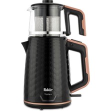 Tastea Çay Makinesi Siyah/rose, 2 Litre