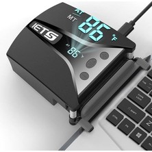 GT202 Iets Notebook Laptop Vakum Soğutucu Fan Dijital Göstergeli Hızlı Soğutma