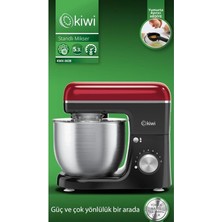 KMX-3638 Hamur Yoğurma & Stand Mikser 5,3 Lt 1300W 8 Hız Kademeli Mutfak Şefi Kırmızı