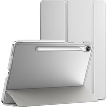 Moveteck Samsung Galaxy Tab S10 Fe Plus 13.1 Inç ile Uyumlu Smart Case Kılıf, Gri