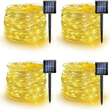 Enerjili LED Işık Zinciri – 40 Metre, 400 Led, IP64 Su Geçirmez, 8 Modlu, Sıcak Beyaz Işık,