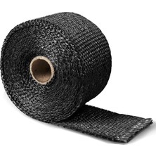 Metre 10 cm Cam Elyaf Eksoz Sargısı Metal Kelepçe Manifold Sargı Bezi Yanmaz Bant Siyah Amyant 3