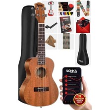 SP-21M Set Maun Soprano Ukulele (Case Metod Askı Pena)