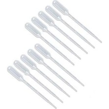 Damlalık Pastör Pipeti 3 ml 10 Adet Standart Renk