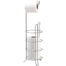 Krom Wc Kağıtlık Yedekli 40595