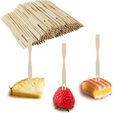 Paket Bambu Meze Çatalı, Meze Için Kürdan, Meyve, Kokteyl, Şarküteri Tahtası Aksesuarları I�