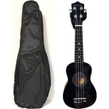 Ukulele Siyah Soprano + Kılıf + Pena