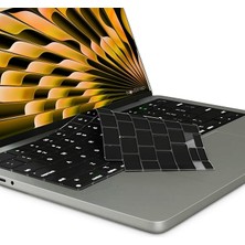 MacBook Air 13 Inç / 13.6 Inç ile Uyumlu Klavye Koruyucu Türkçe Q, Ultra Ince Silikon Keyboard