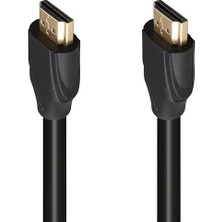Uçlu HDMI Kablo, Siyah, 1.5 Metre, 4K Ultra Hd ve 1080P Full Hd Destekli, Tv, Projektör ve Oyun Ko