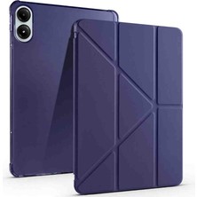 Honor Pad V9 Uyumlu 11.5 Inç Kalem Bölmeli Trifolding Tablet Kılıfı Lacivert