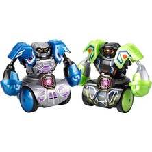 Sesli ve Işıklı Uzaktan Kumandalı Robo Kombat Tornado 2’li Paket - Siyah ve Gri Robot