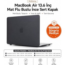MacBook Air 13.6 Inç Kılıf A2681 A3113 A3240 A3449 M2 M3 M4 M5 Uyumlu Mat Buzlu Şeffaf Sert Kap