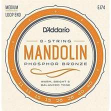 EJ74 Mandolın Tel Set, Fosfor Bronz Sarım, Medıum, 4 Çi