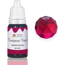 Reçine Transparan Boya Pigment Şeffaf Epoksi Boyası 20 ml Mürdüm Kırmızı - 8207