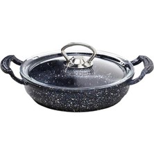 3286 4 Parça 18+22 cm Döküm Omlet Sahan Seti Siyah