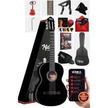 MGX-200BK Kaliteli Klasik Gitar 4/4 Yetişkin Boy Full Set