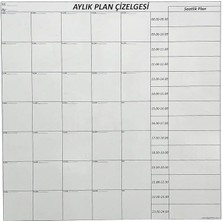 Aylık Planlayıcı Manyetik Duvar Stickerıtakvim Plan Çizelgesi 100 * 110 cm