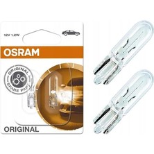 Mini Dipsiz Gösterge Ampul 12V 1.2W T5 2721-02B (2 Adet)