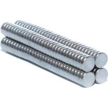 100 Adet Yuvarlak Neodyum Magnet Mıknatıs - 7 mm Çap -1,5 mm Kalınlık