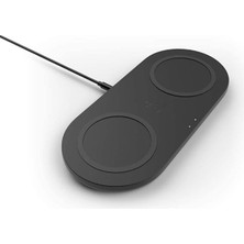 Kablosuz 10 W Çiftli Şarj Cihazı, iPhone 15, 14, 13, 12, Se, 11, Xs, Xr, X, 8, Airpods Pro, Samsu