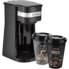 KCM-7515 Premium Mini Muglı Filtre Kahve Makinesi, Siyah