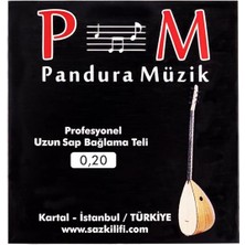 Müzik Profesyonel Paslanmaz Uzun Sap Bağlama Teli 0,20