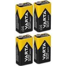 Super Heavy Duty 9V Pil - 4'lü Ekonomik Paket