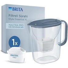 Style Essential Xl 1 x Maxtra Pro Pure Performance Filtreli Su Arıtma Sürahisi – Taş Mavisi (3,