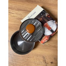 Cevizli Hamburger Köfte Kalıbı, Paslanmaz Çelik, 12CM Çap, Yapışmaz Yüzey