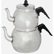 Kaliteli Eloksallı Alüminyum Tombik Küre Aile Boyu Çaydanlık