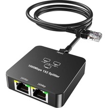 Tv ve Konsol Uyumlu Gigabit Ethernet Çoklayıcı - Kesintisiz 1000MBPS RJ45 Splitter Dağıtıcı Z