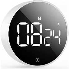 Mutfak Manyetik Zamanlayıcı LED Sesli Dijital Yemek Ders Geri Sayım Mıknatıslı Mini Kronometre