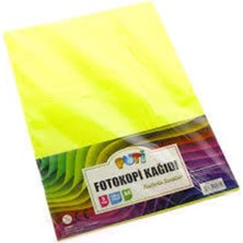 A4 Fosforlu Renkli Fotokopi Kağıdı 5 Renk 100'LÜ Paket 00619