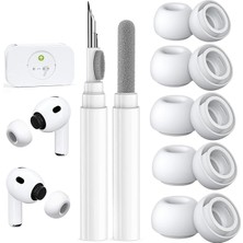 Pro 3 Nesil Için 5 Çift Yedek Kulak Ucu, Dahili Toz Koruma Ekranı, Airpods Pro 3. (2025) Için Te