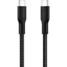 Eco Örgülü Usb-C - Usb-C Kablosu, 1 M, 240 W, Yumuşak, Esnek Hızlı Şarj Kablosu, iPhone 16, G
