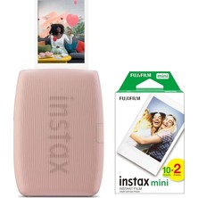 Instax Mini Link 3 Pembe Akıllı Telefon Yazıcısı ve 20'li Mini Film