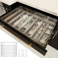 Home 11'li Modüler Set Kaşıklık Çekmece Içi Düzenleyici Çatal Kaşık Bıçak Düzenleme Org