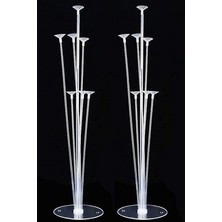 Balon Süsleme Standı 7li Çubuklu Ikili Set Ayaklı Stand Kalite Dayanıklı Malzeme 32434343434343434