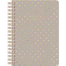 Color Noktalı Bullet Journal Pro Defter Shine Kum 17X24