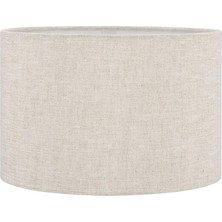 Dizayn Abajur Başlık Krem Silindir Yuvarlak Şapka 25X25X15 cm Dekoratif Özel Yüksek Kalite Kuma