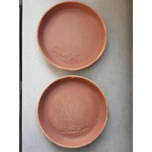 6'lı Fincan,saksı Altlığı Çok Amaçlı Mini Tabak 13 * 2,5 cm