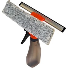 Spreyli Camsil Çekpas Deterjan Su Hazneli Silikonlu Çekçek Microfiber Araba Cam Ayna Temizleyici