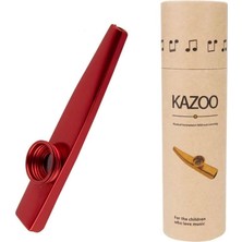 Metal Kazoo Kutulu Alüminyum Alaşım Kırmızı