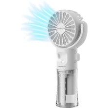 El Tipi Sulu Buharlı Fan Şarjlı Vantilatör Mini Masaüstü El Fan Taşınabilir 3 Kademeli USB P